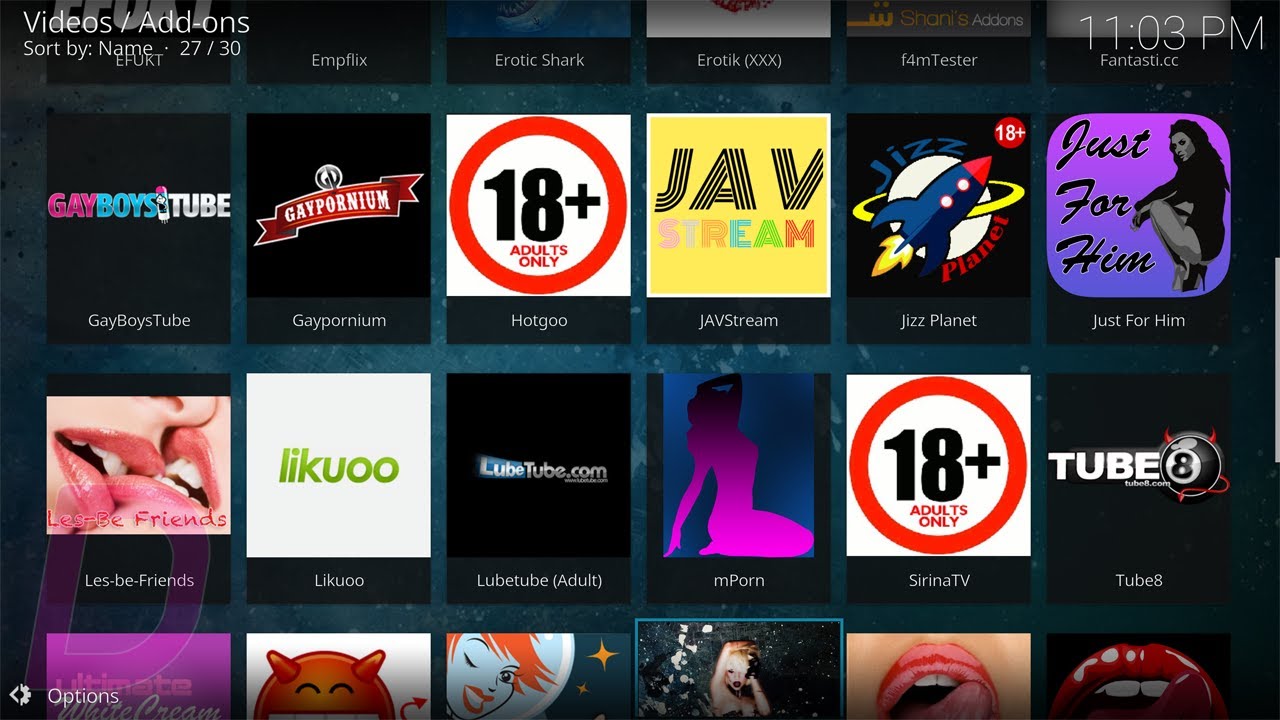 best builds with adult content for kodi