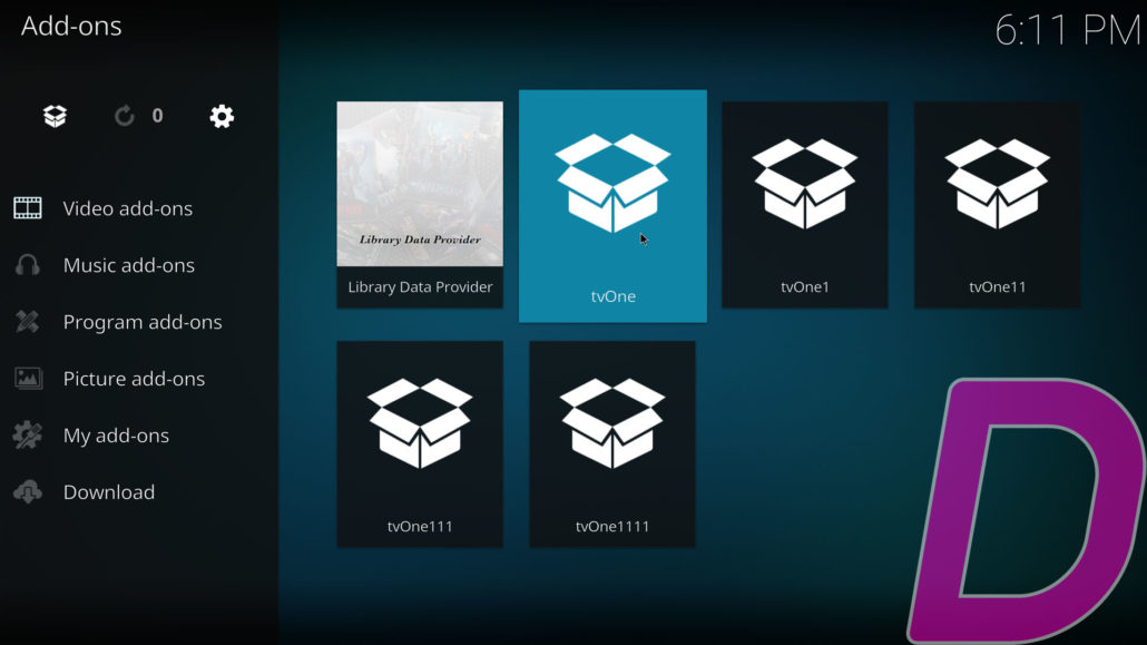 How to install TV-ONE on KODI 2