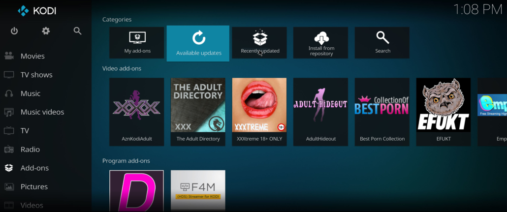 kodi adults addon zip file