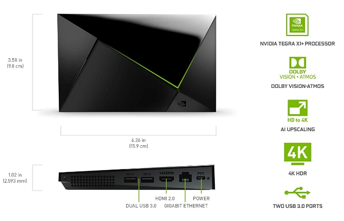 Apple TV 4K (2022) VS NVIDIA SHIELD TV Pro: características