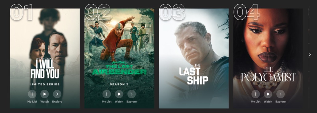 Netflix US Shows TOP 10